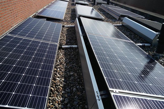 PV installatie plat dak