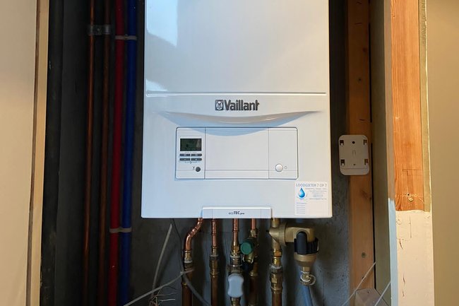 Renovatie achter wc wand