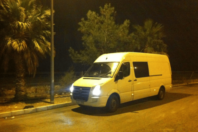 Overnight parking near Valencia