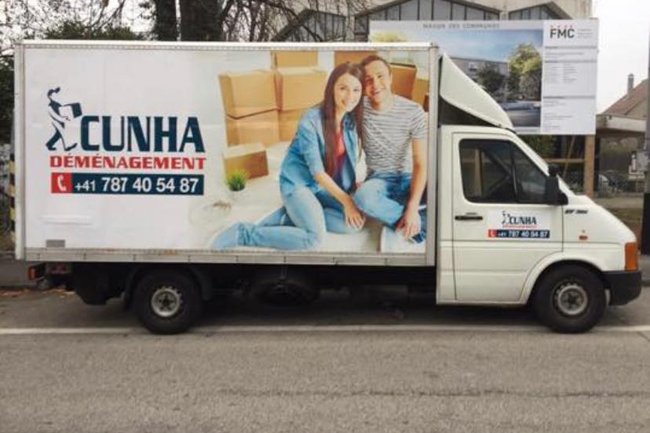 Cunha transports déménagement location et livraison.