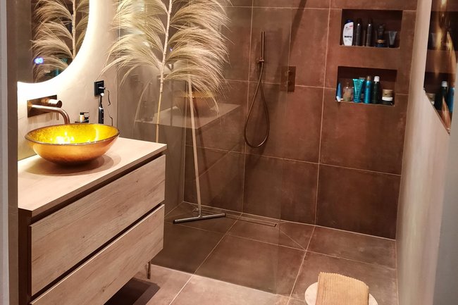 Luxe badkamer.