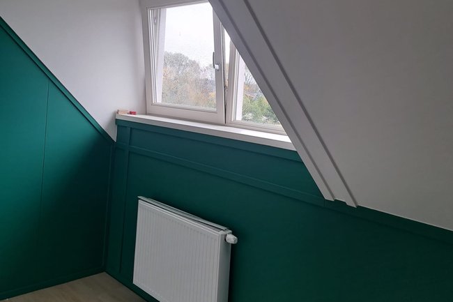 Binnenwerk zolderkamer Groningen