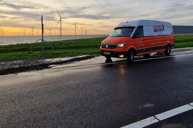 onderweg naar Harlingen met een mini verhuizing.