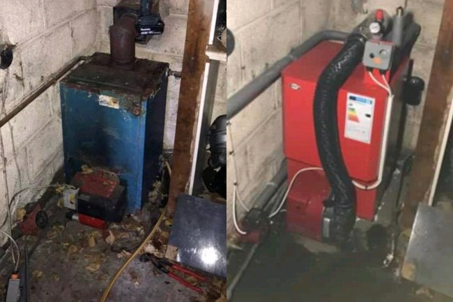 New grant vortex condensing oil
boiler