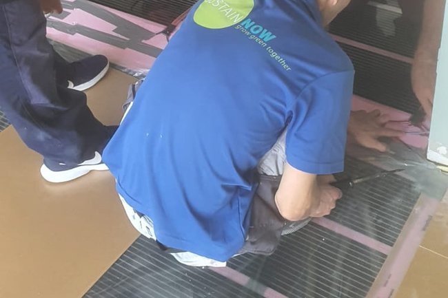 2018, Fam. Schut, Vloer isolatie en SustainNOW heatfloor
