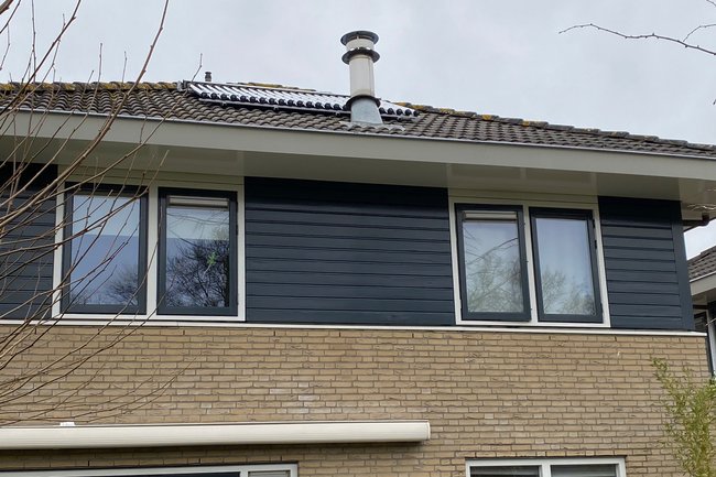 Zonnecollectoren in bedrijf