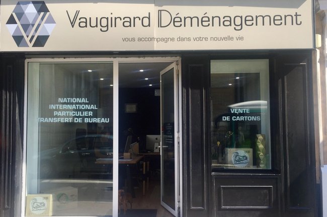 Notre boutique de déménagement à Paris 15