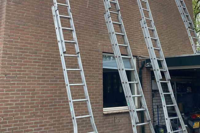 Spouwmuur isoleren die wij eerder natuurvrij gemaakt hebben
