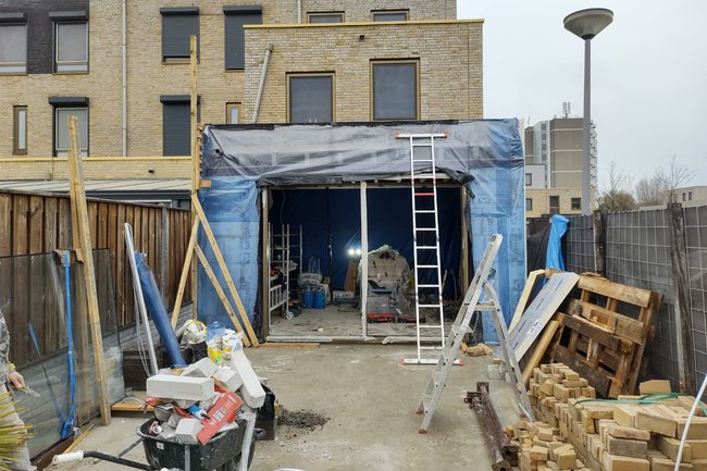 Uitbouw. Casco / luxe levering mogelijk