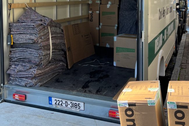 We have just started to load the van