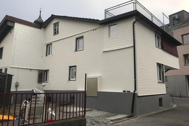 Fassade gestrichen
