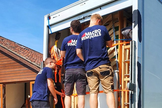 Loading a Luton Van