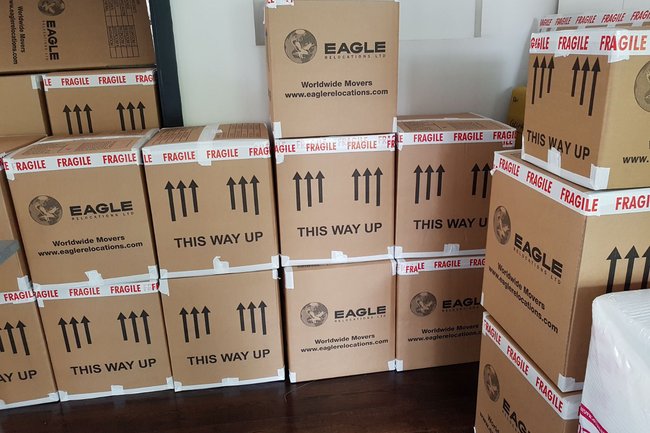 Our expertly packed boxes, by our professional crew