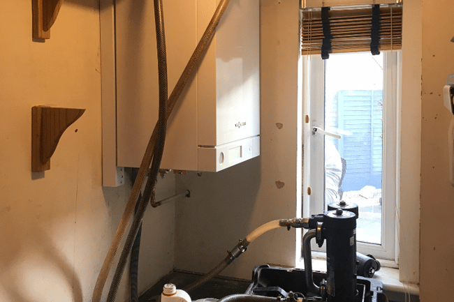 Every gas boiler comes with full powerflush of the system