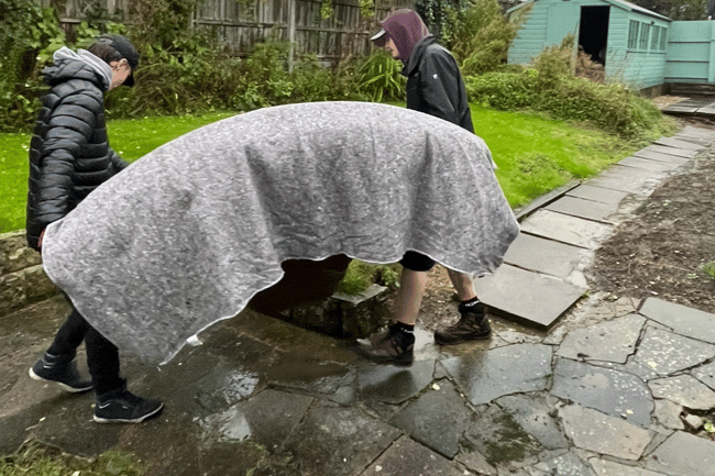 Full house move in torrential rain 🌧️