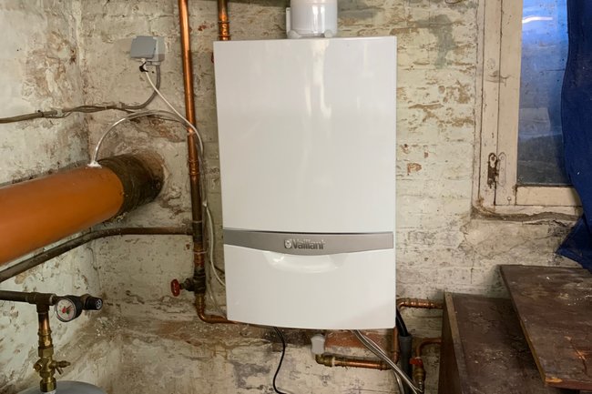Vaillant soloketel met gesloten afvoer en condenspomp