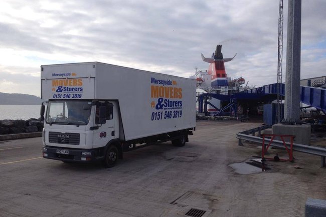 Local, National & European moves, One of our vehicles returning from moving a family across to Southern Ireland