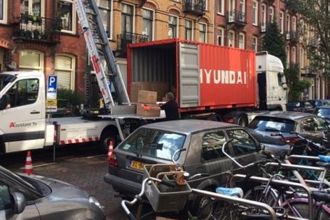 Verhuizing te Amsterdam