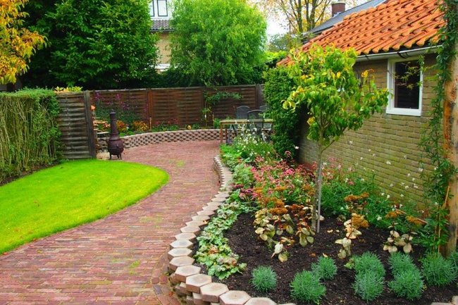 Een tuin die wij hebben aangelegd!