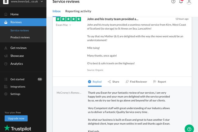 Trustpilot reviews from our clients