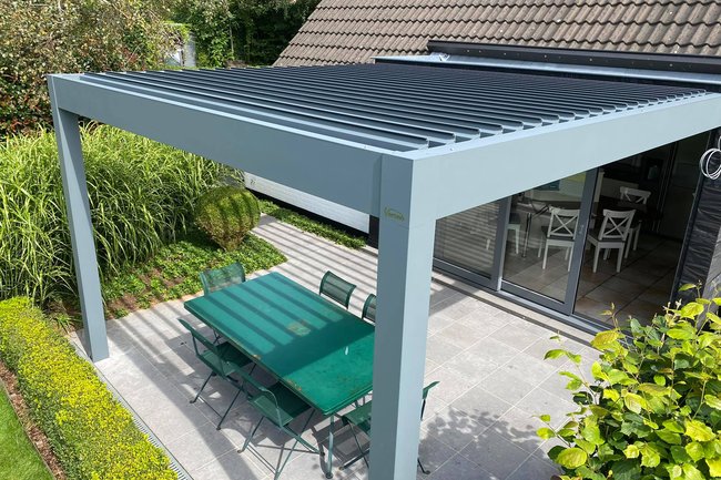 Lamellendak met gevelmontage
