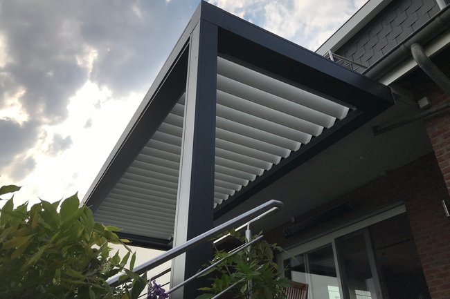 Lamellendak met zipscreen
