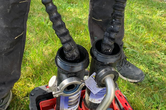 Sludge Removed from Heating System,MagnaCleanse Power Flush