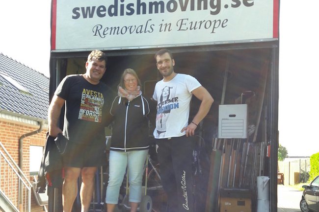 Lastning med kund i Holland