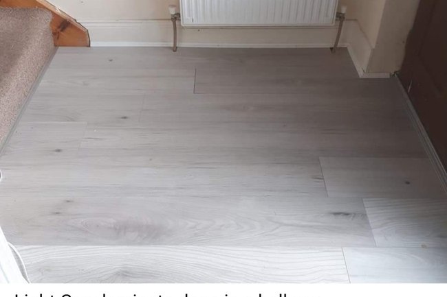 Light grey laminate