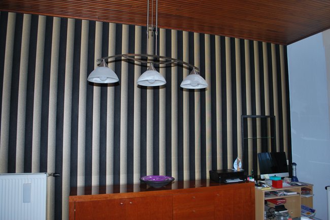 Accentmuur in 3D behang