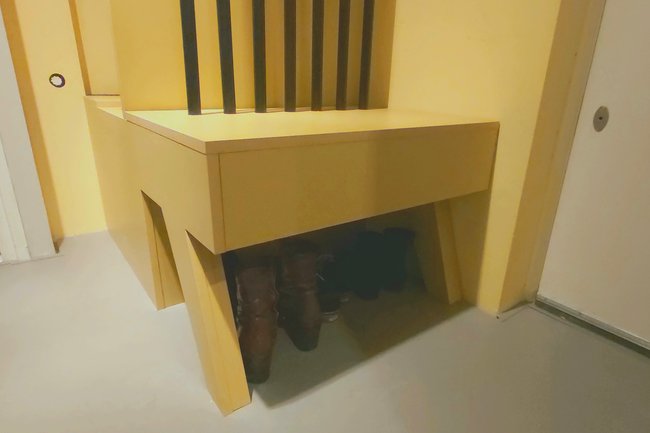 garderobemeubel voor in de hal met bergruimte voor schoenen