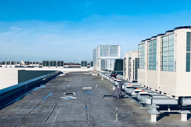 1,3 Megawatt Koelvermogen en 18000m3 Luchtbehandeling