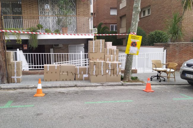 Cajas listó para cargar