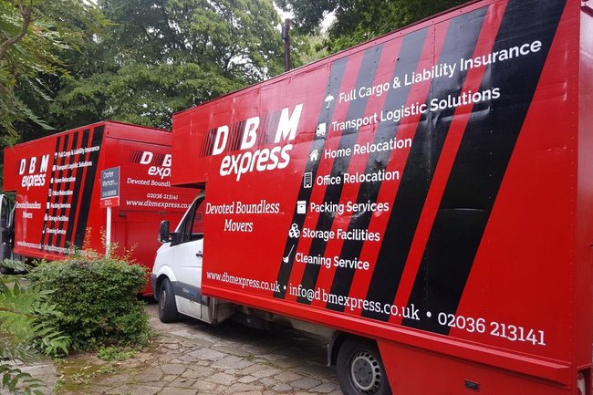 Fully equipped removal vans and trucks.