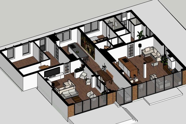 splitsing naar 2 woningen en Uitbreiding, Westmaas
2020