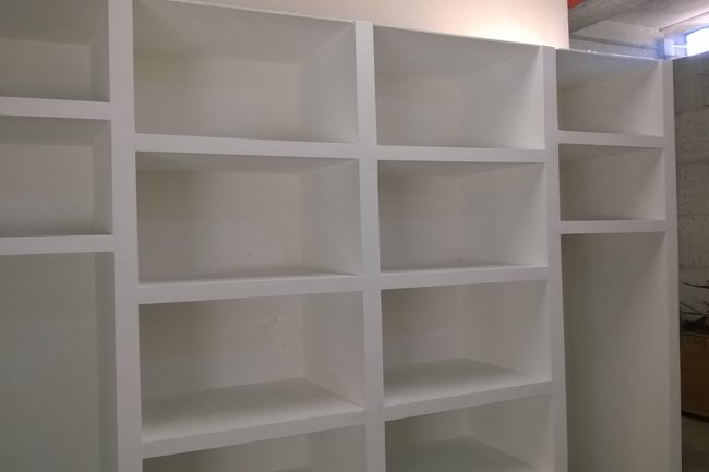 libreria in cartongesso