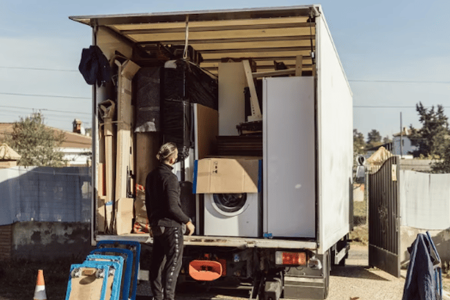 Camion en cours de chargement