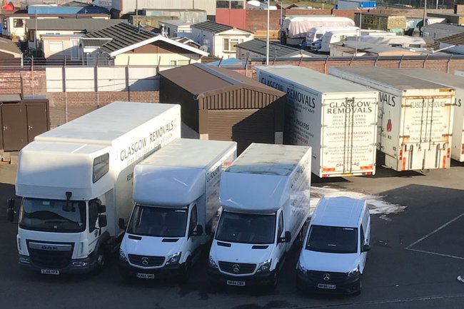 some of Glasgow Removals vans