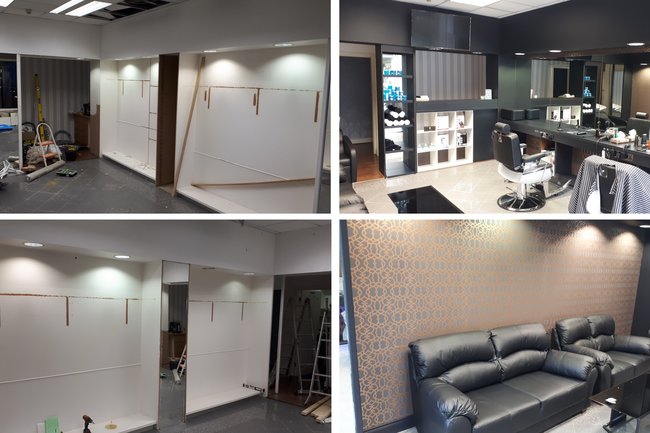 Complete renovation of the store 
With designing, painting,