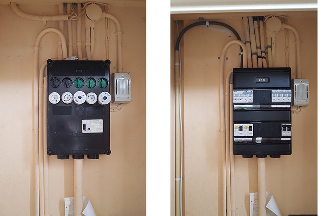 Groepenkast vervangen.