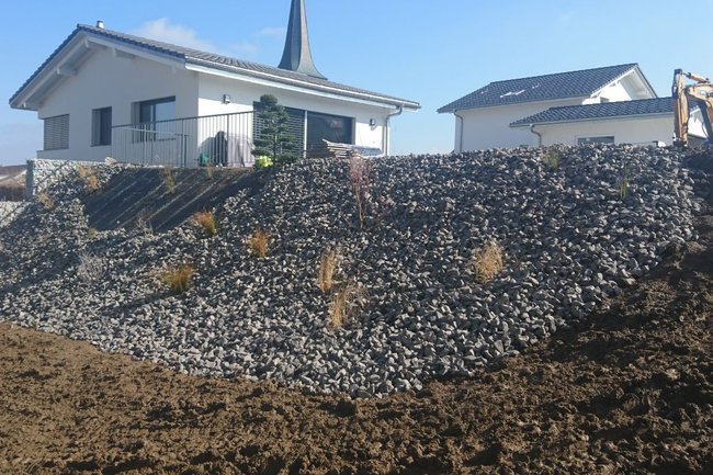 Creation de talus en pierre