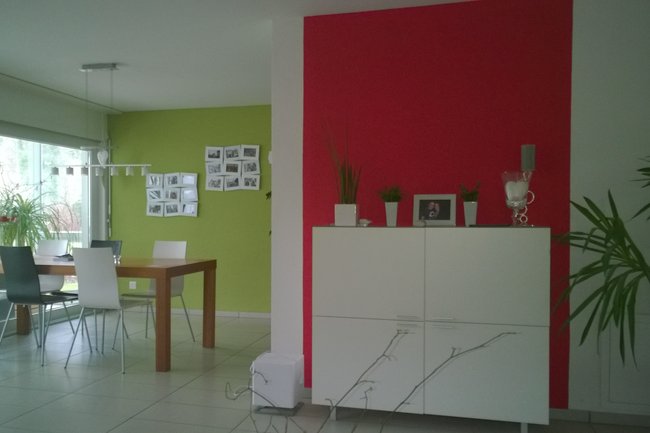 Renovation innen mit Farbgestaltung