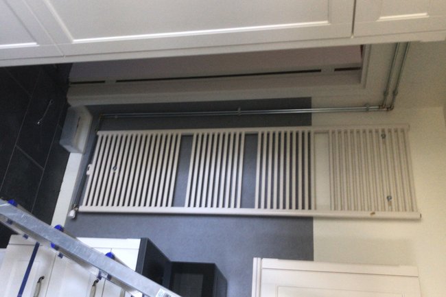 Radiator geplaatst