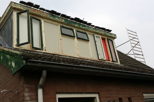 Foto tijdens het schilderwerk