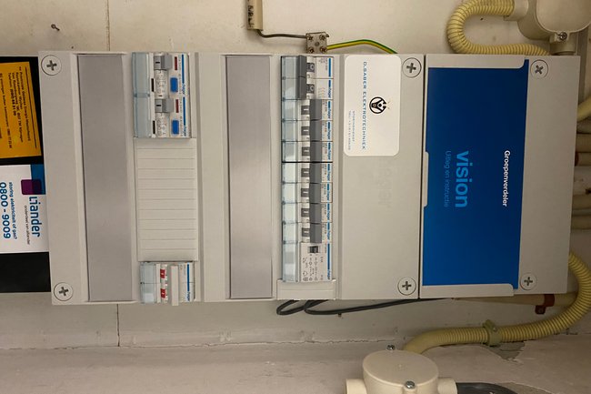 Hager groepenkast geplaats bij 1 van onze klanten