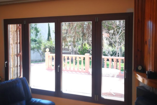 VENTANAL PVC DE 3a GENERACION EFECTO MADERA