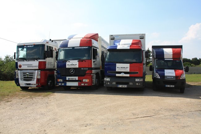 Une flotte de camions dans un parfait état.