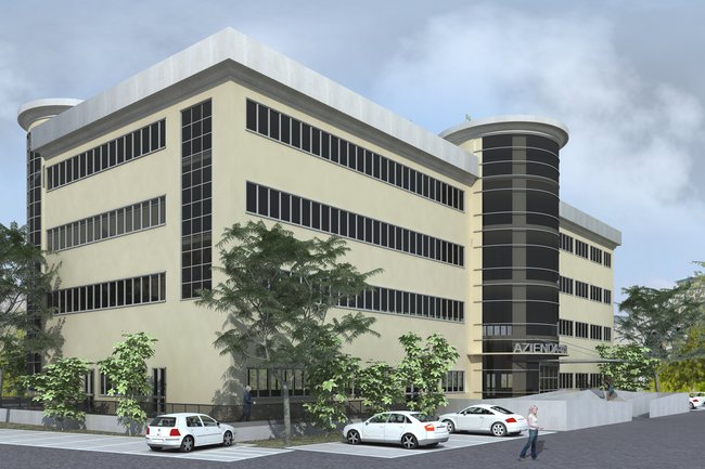 Rendering Centro Direzionale USL 5 PISA