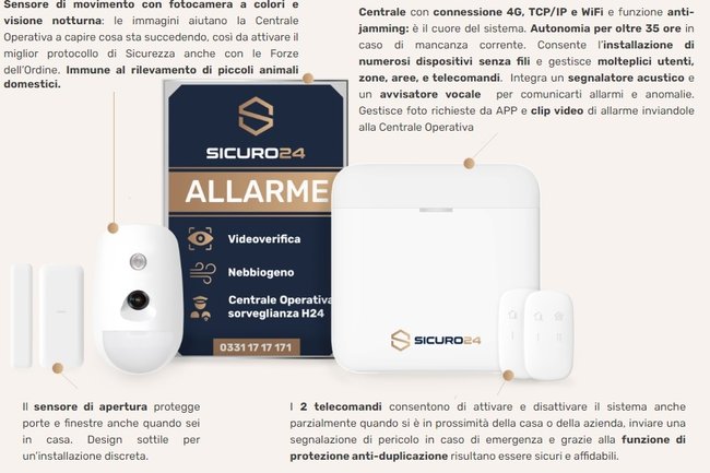 PERSONALIZZA il TUO sistema di allarme