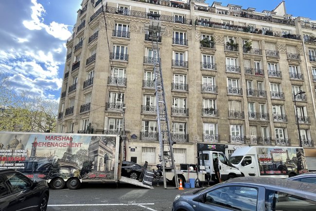 Demenagement 55 m³ à Paris XVIIe avec Monte Meuble